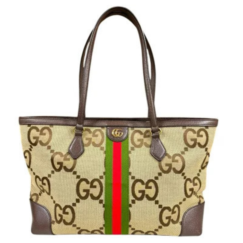 Gucci Tote Bag Beige Jumbo GG Leather - Picture 2 of 8